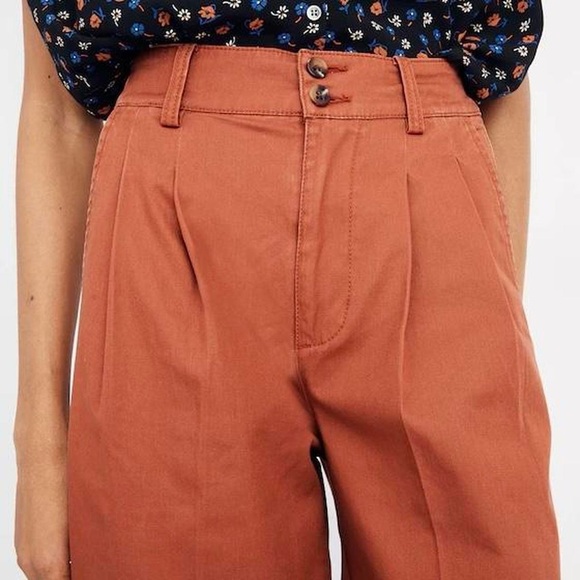Madewell Pleated Wide-Leg Pants - Picture 2 of 7